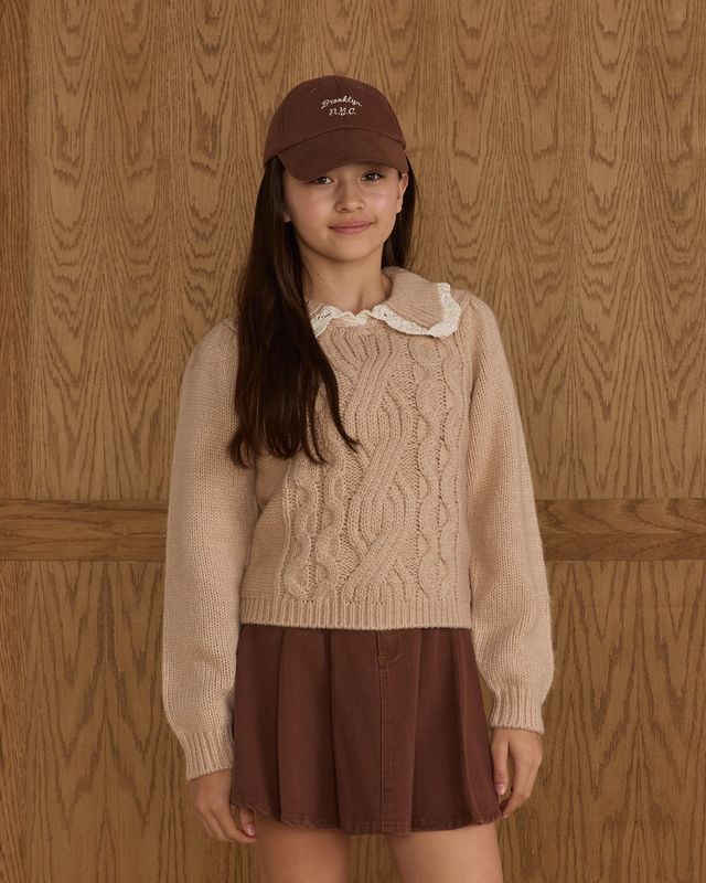 Rylee + Cru Alice Sweater, Heathered Antique