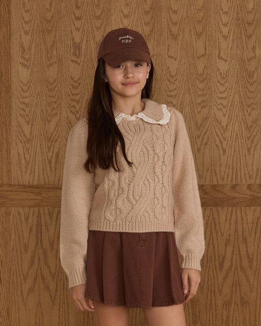 Rylee + Cru Alice Sweater, Heathered Antique