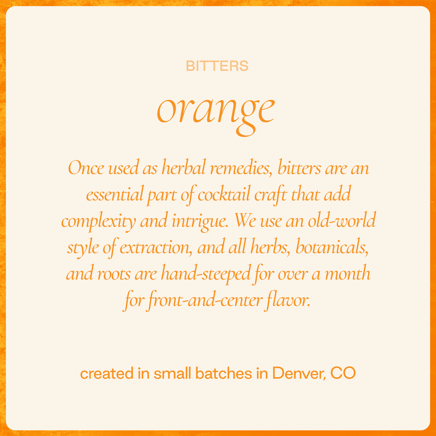 Strongwater Orange Cocktail Bitters