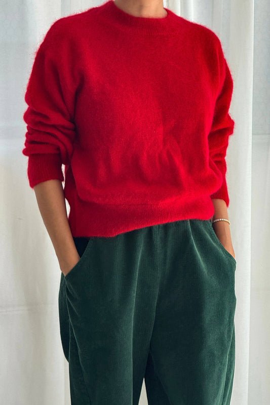 Le Bon Shoppe Finn Mohair Sweater, Red