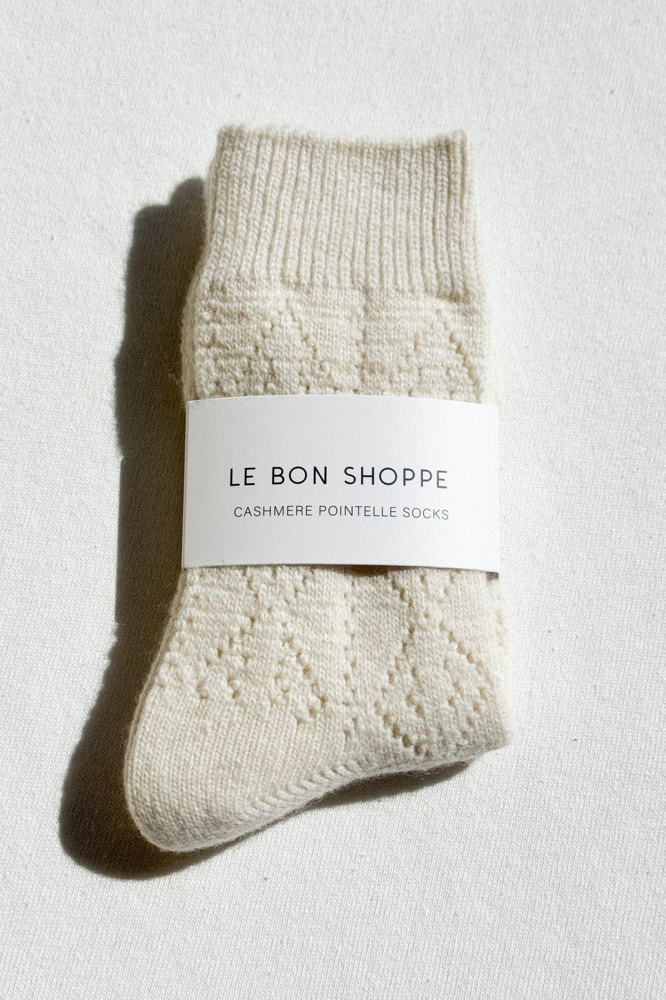 Le Bon Shoppe Cashmere Pointelle Socks - Multiple Options