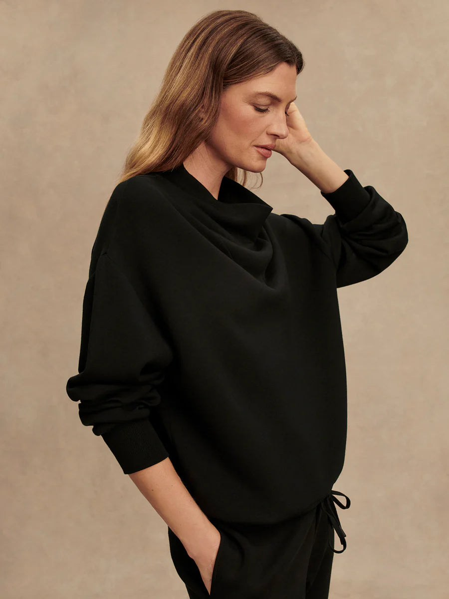 Varley Betsy Sweat Top, Black
