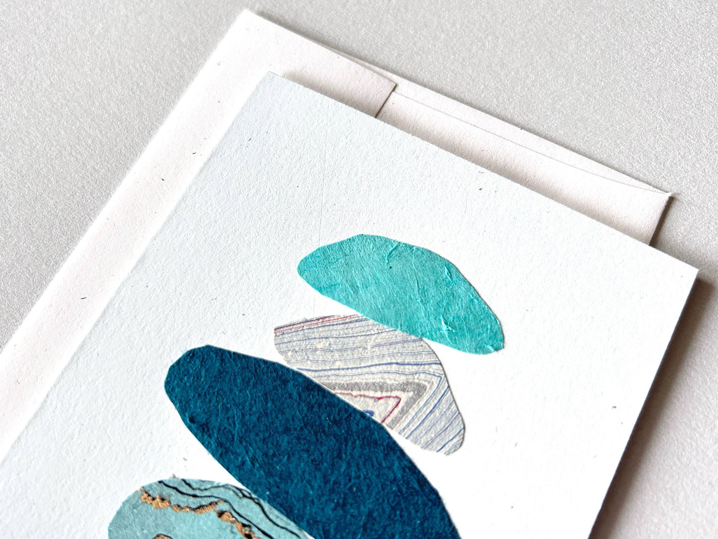 Runaway Press Landscape Collage Card, Rock Stack Vertical