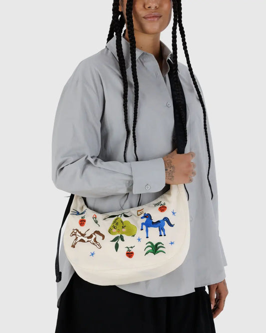 Baggu Medium Nylon Crescent Bag - Multiple Options