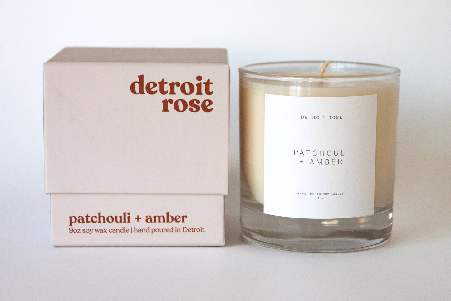 Detroit Rose - Patchouli & Amber Candle