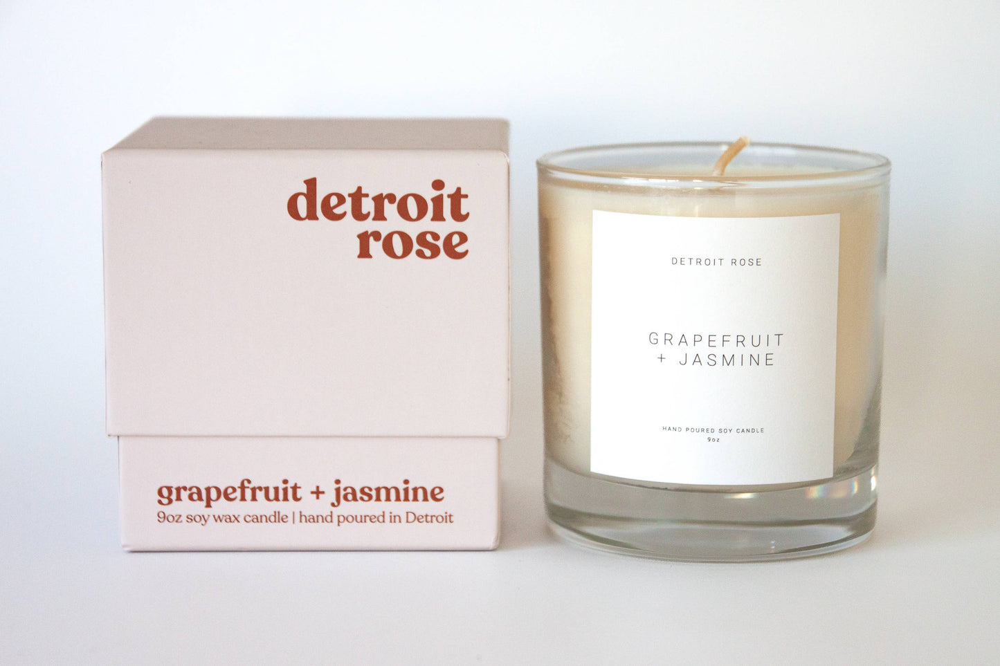 Detroit Rose - Grapefruit + Jasmine Candle