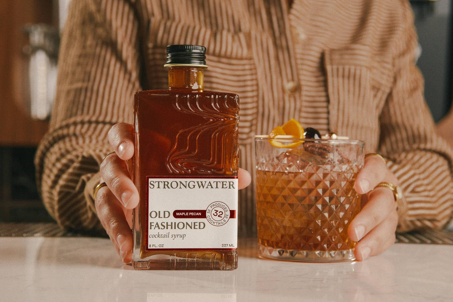 Strongwater Maple Pecan Old Fashioned Cocktail Syrup