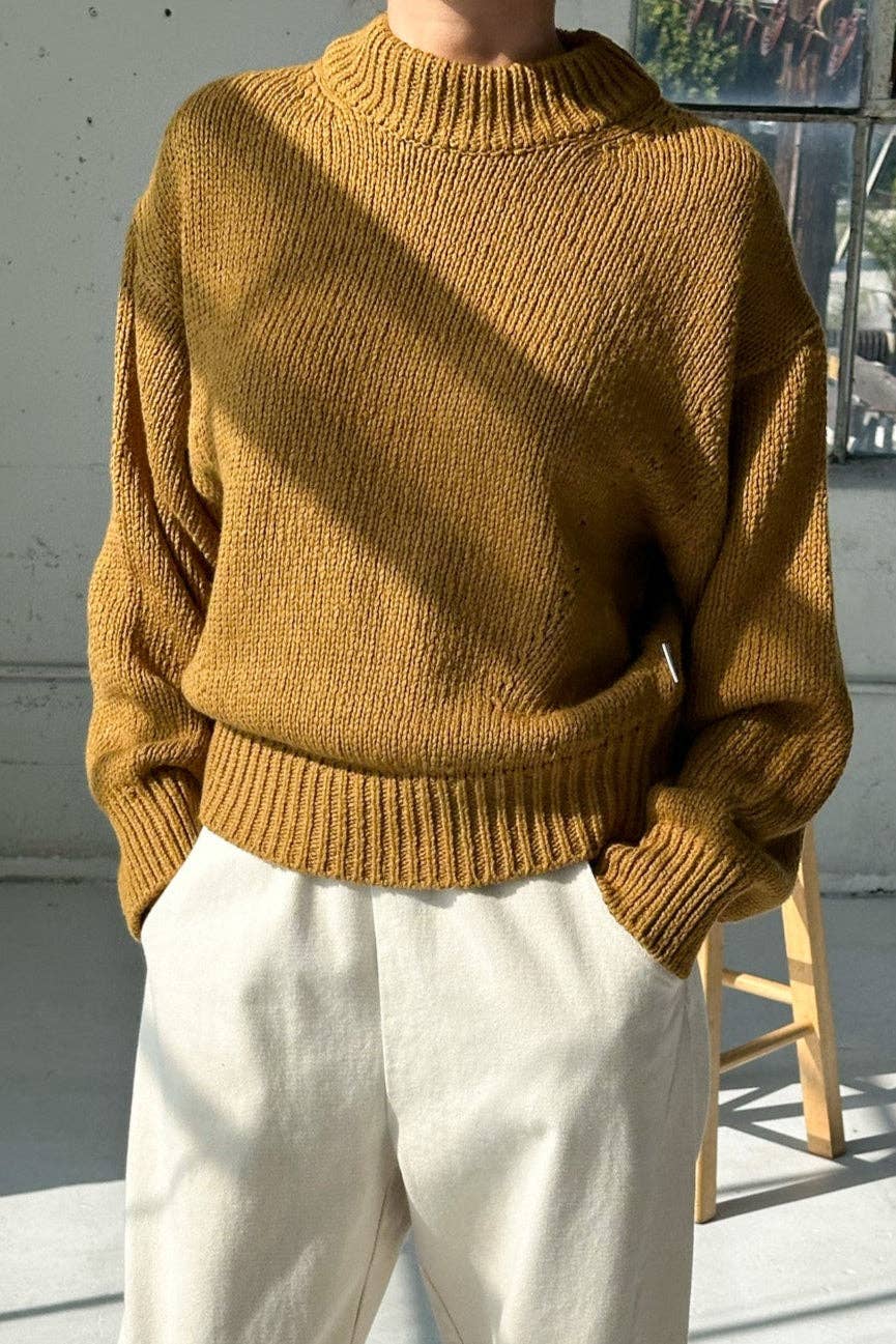 Le Bon Shoppe Zoe Cotton Sweater, Dijon