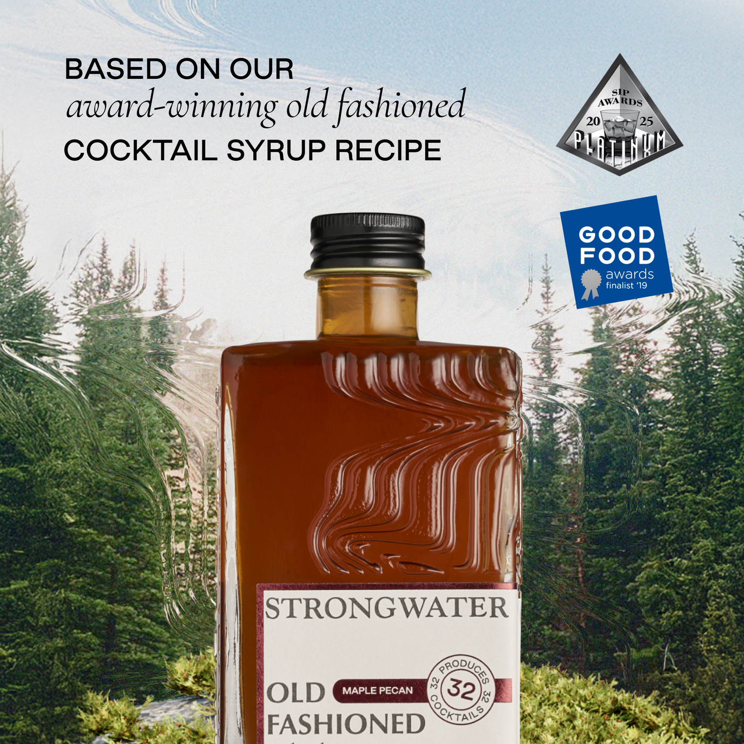 Strongwater Maple Pecan Old Fashioned Cocktail Syrup