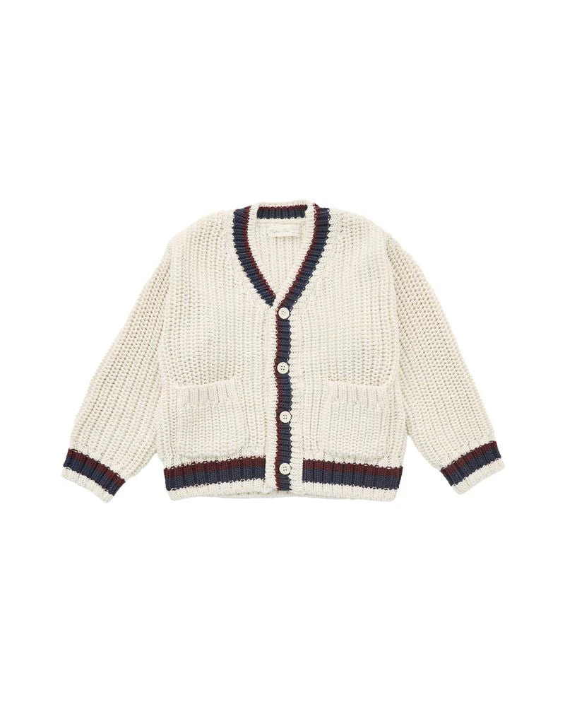 Rylee + Cru Collegiate Cardigan, Natural