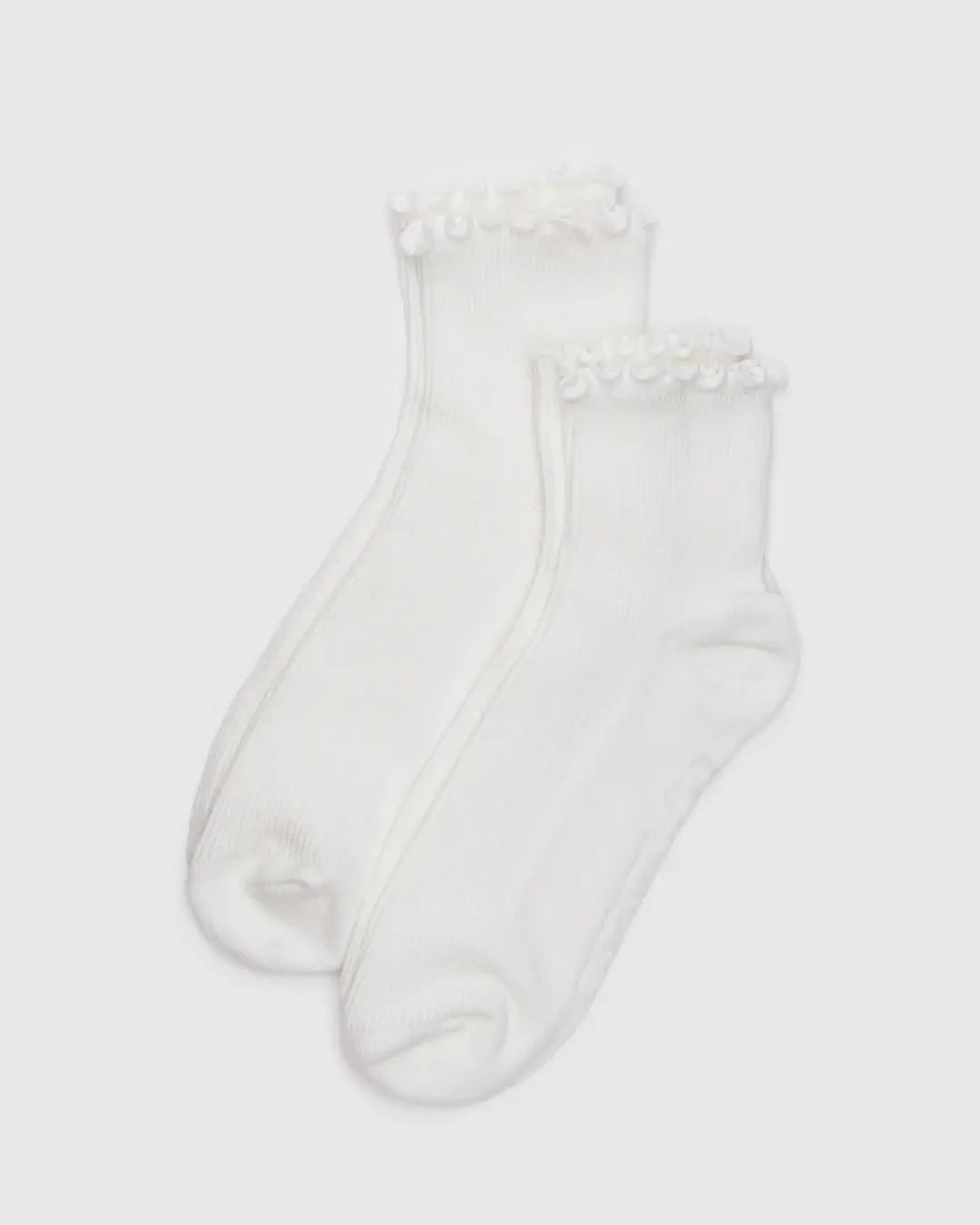 Baggu Lettuce Edge Socks Set of 2 - Multiple Options