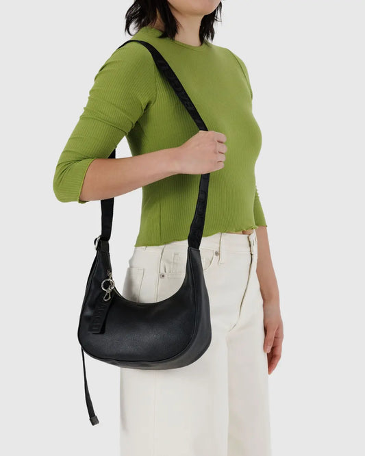 Baggu Small Recycled Leather Crescent Bag - Multiple Options