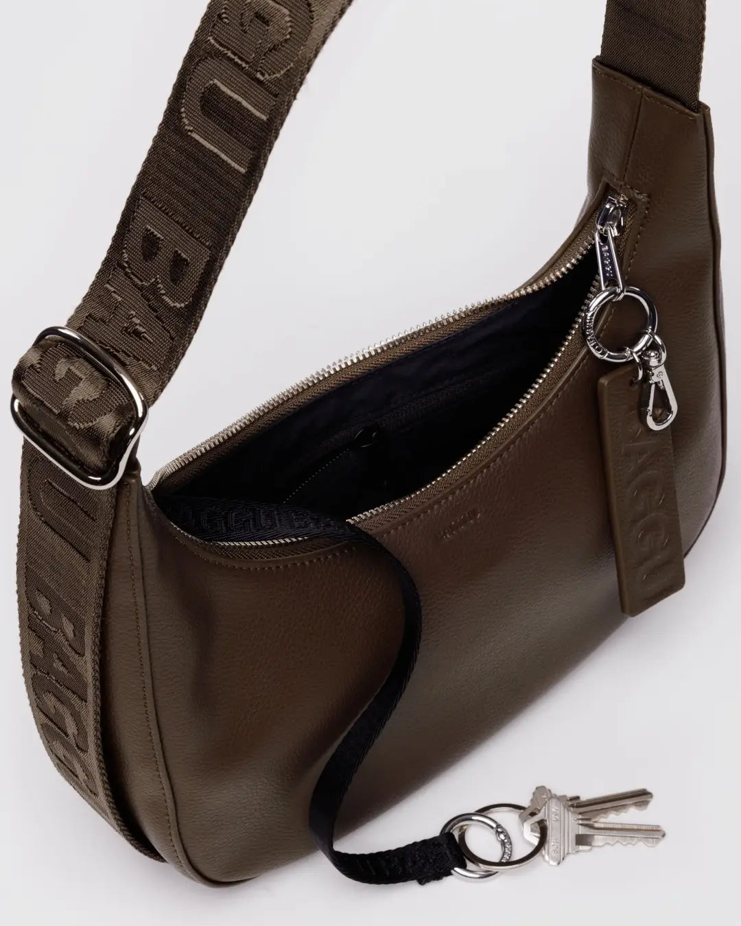 Baggu Small Recycled Leather Crescent Bag - Multiple Options