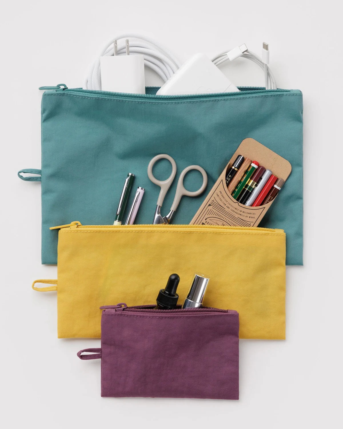 Baggu Flat Pouch Set - Multiple Options