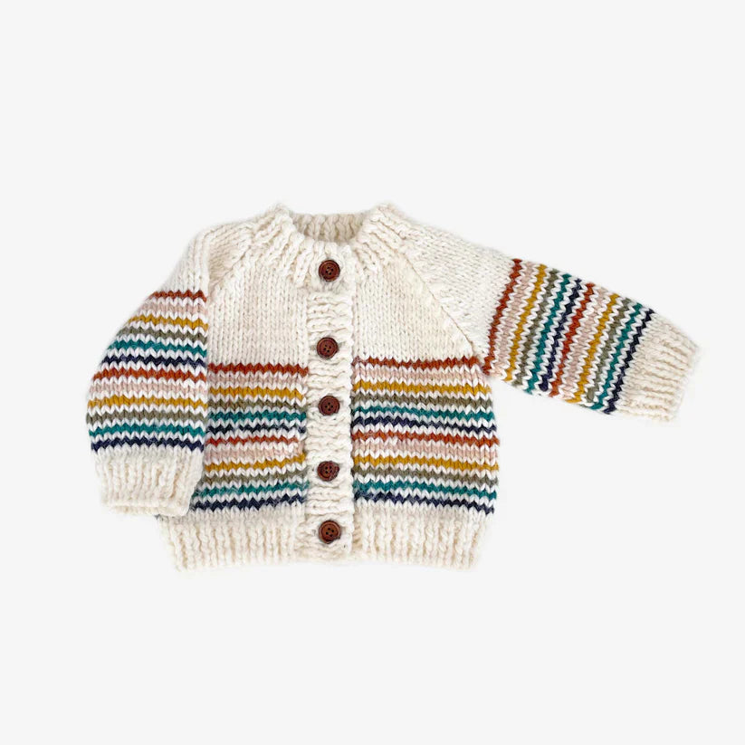 The Blueberry Hill Rainbow Stripe Cardigan - Multiple Options