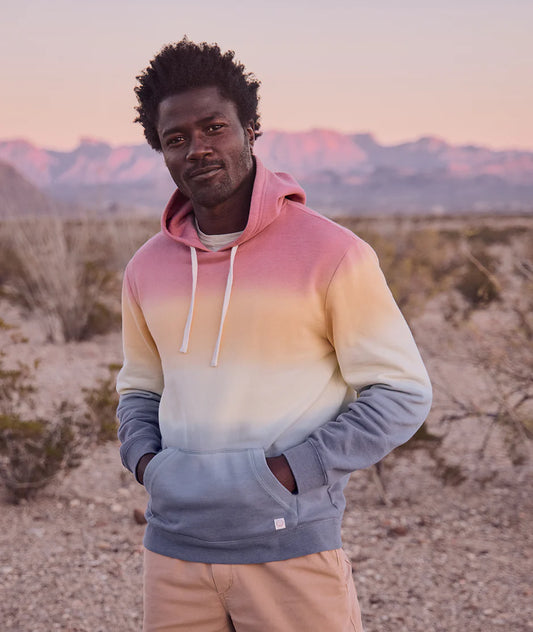 Marine Layer Signature Fleece Hoodie - Sunset Ambre