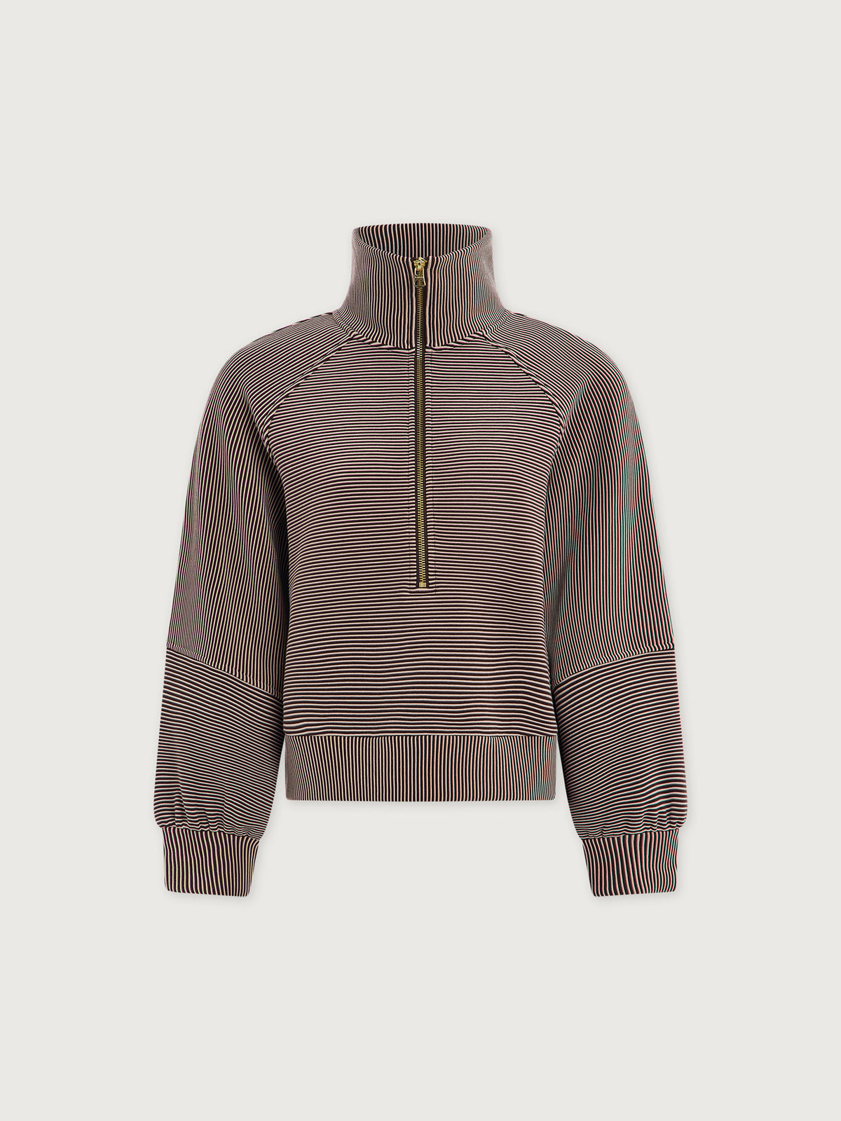 Varley Milano Half Zip Sweat 2.0, Coffee Bean/Birch