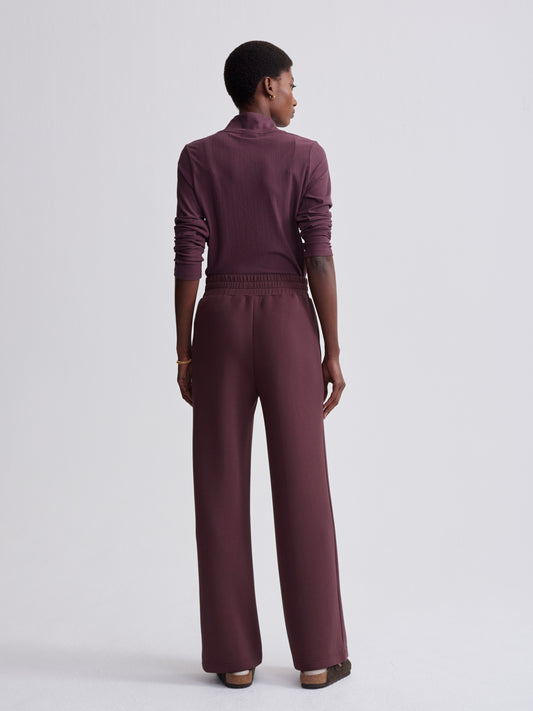 Varley The Wide Leg Pant 30, Deep Mahogany