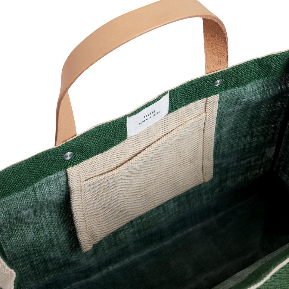 Apolis Petite Market Bag in Field Green, Northport
