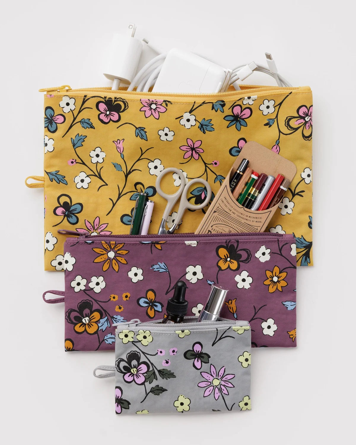 Baggu Flat Pouch Set - Multiple Options