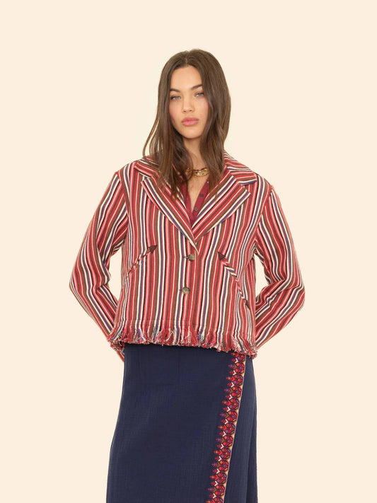 Xirena Garett Jacket, Onyx Stripe