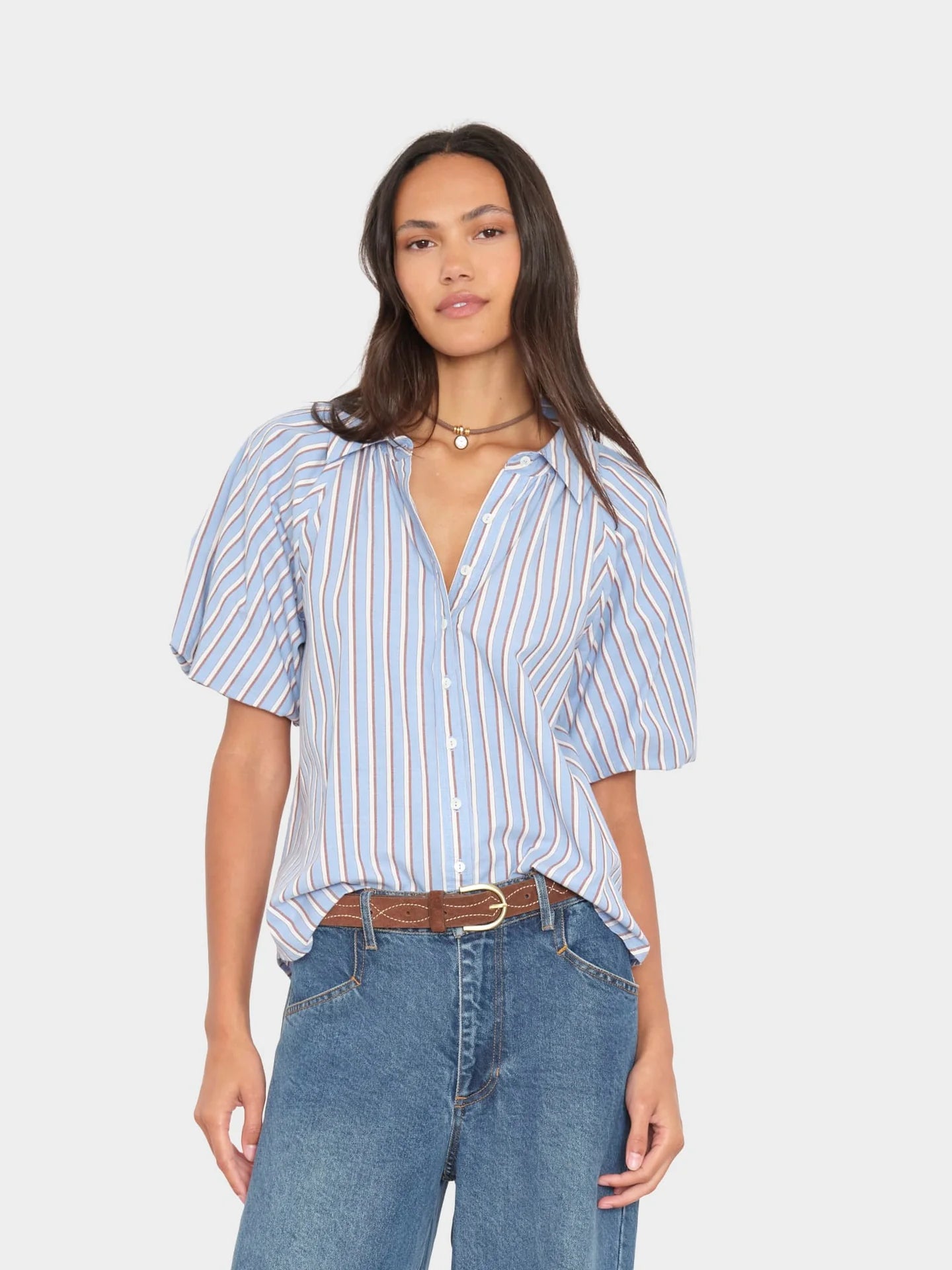 Xirena Lyla Shirt, Blue Cedar