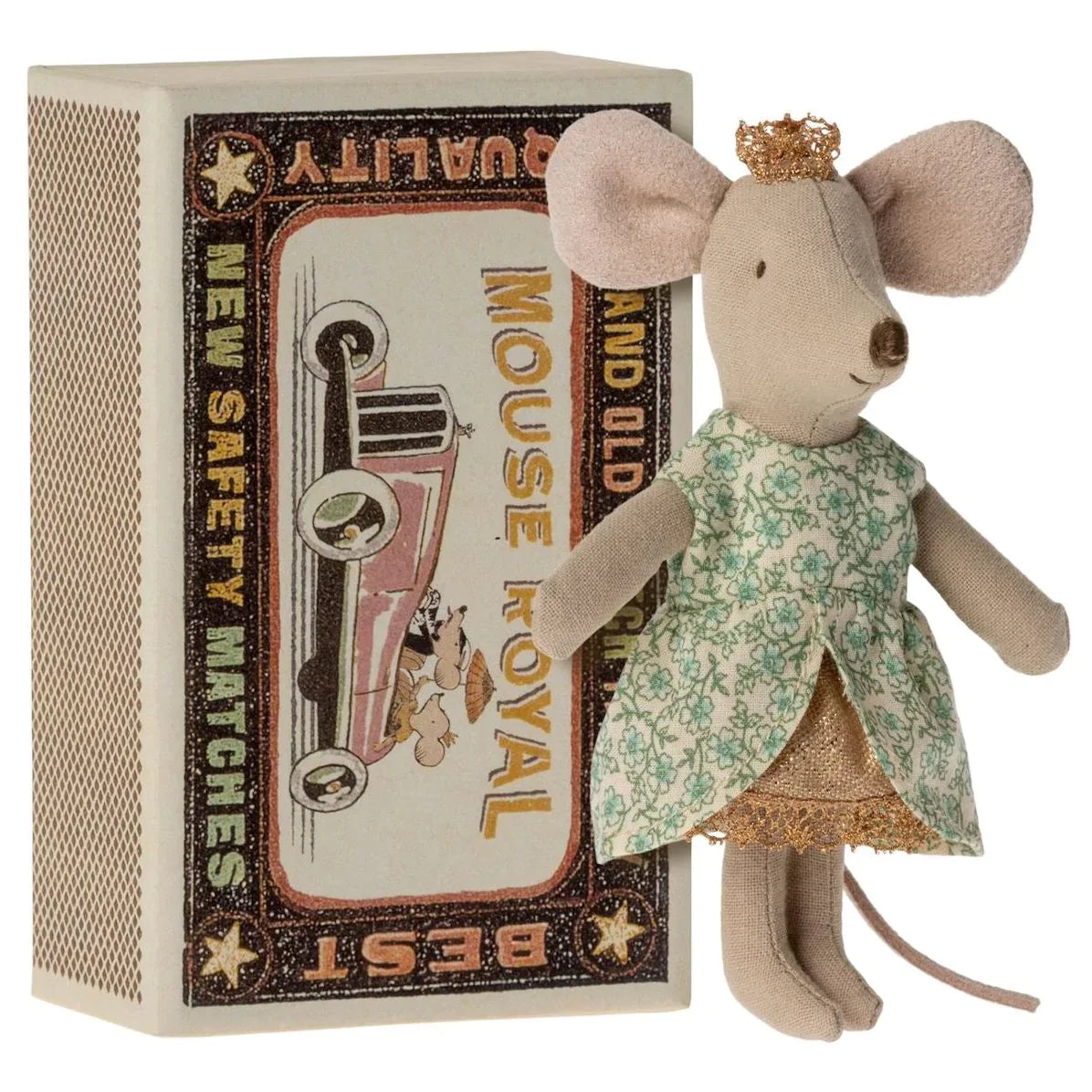 Maileg Princess Mouse, Little Sister in Matchbox
