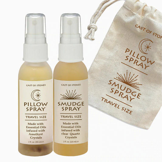 Cast of Stones Travel Sprays - 2 oz Pillow and 2 oz Smudge Spray