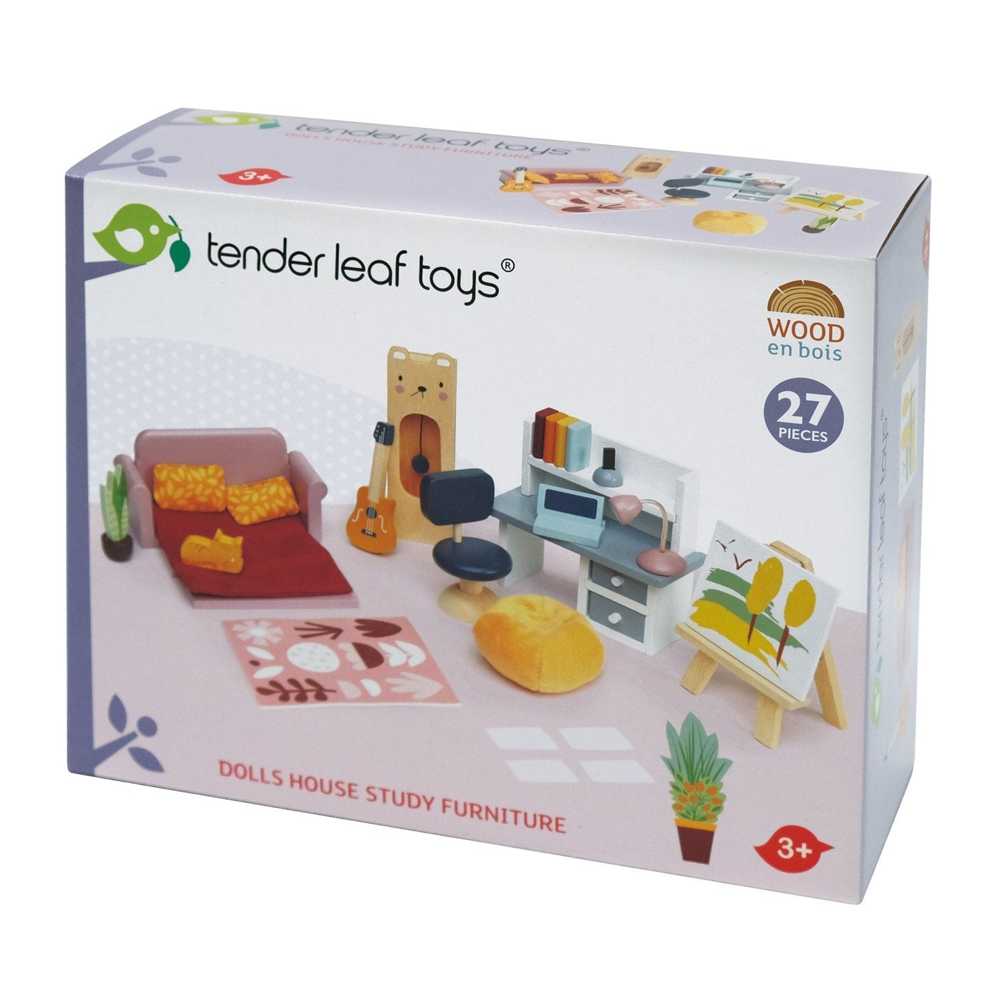 Tender Leaf Toys Dolls House Study Furniture