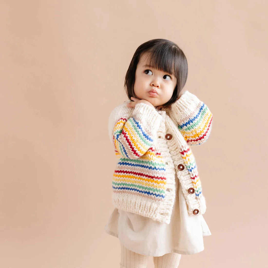 The Blueberry Hill Rainbow Stripe Cardigan - Multiple Options