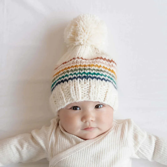 The Blueberry Hill Rainbow Stripe Hat